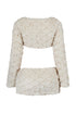Anabella Faux Fur Cardigan & Skirt SET